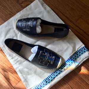 Tory Burch Espadrilles, Navy, Size 7